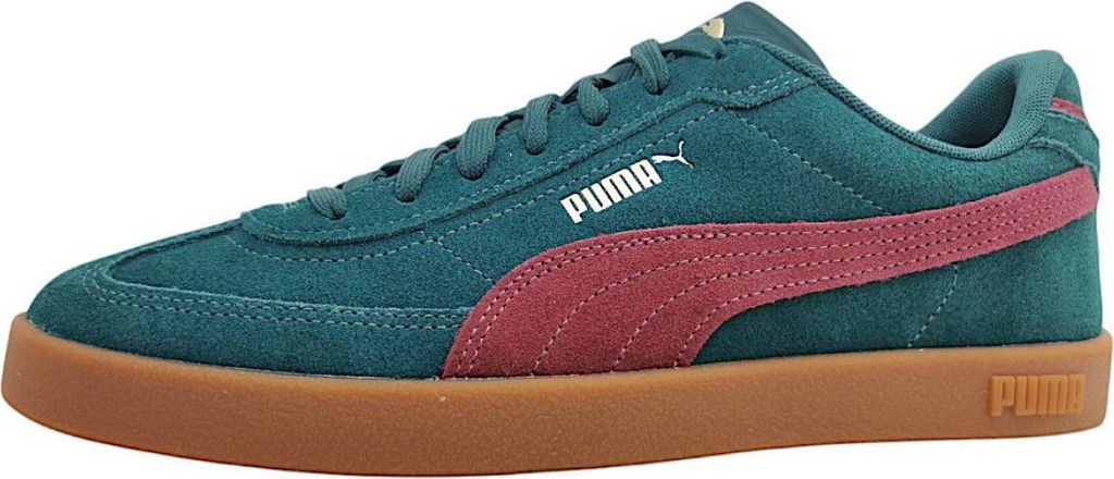 Puma Club II Era Suede sportlicher Schnürer Grün in Gr. 40