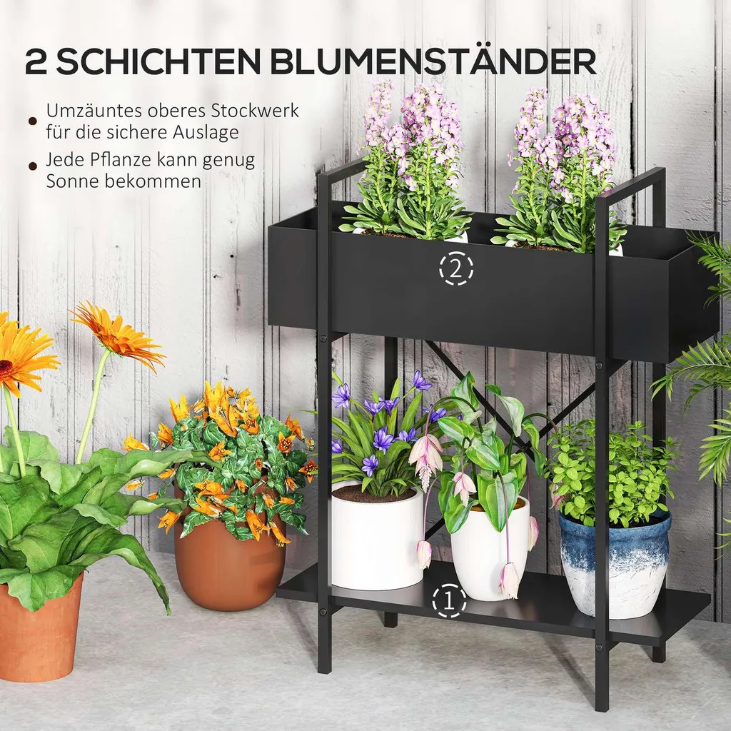 Support de fleurs pour balcon et intérieur pour optimiser votre espace - 4
