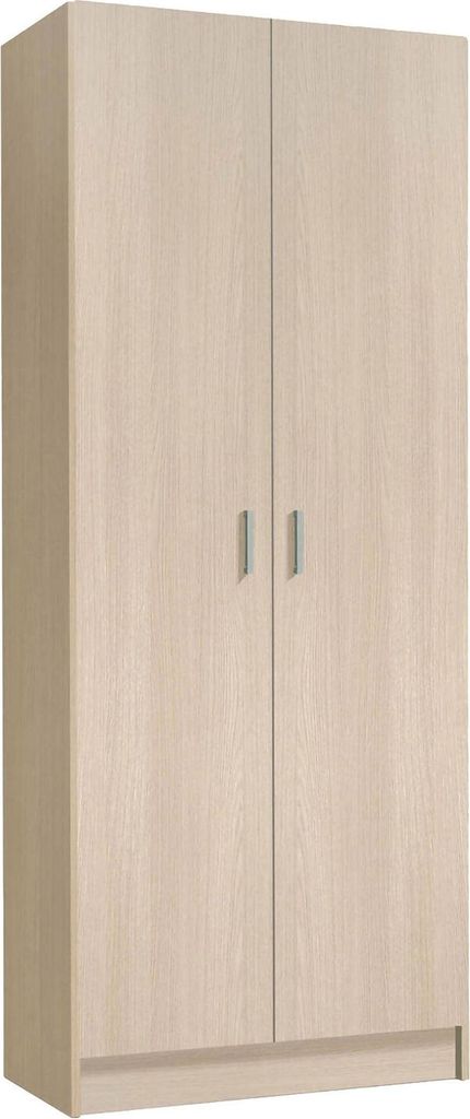 Dmora Armadio Multiuso 2 Ante Abadubidu 37x180h cm Marrone Immagine del prodotto 