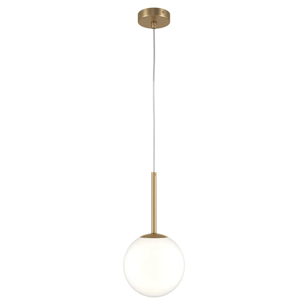 Suspension en métal et verre coloris or design chic D 18 cm - LYS01