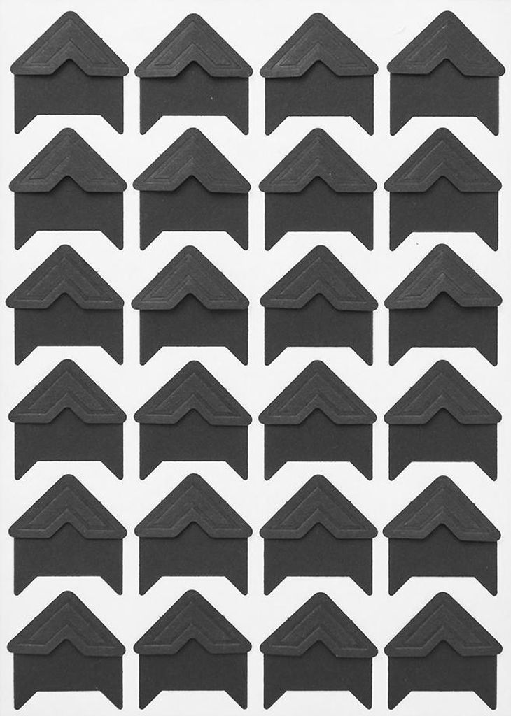 Zelfklevende fotohoesjes, zwart, 48 stuks. Productafbeelding 