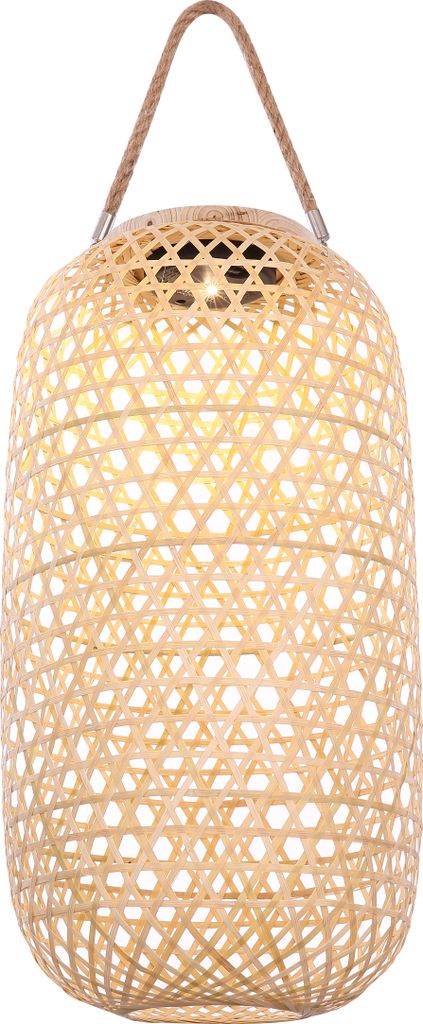 Globo Lighting Solarleuchte Bambus naturfarben, LED Produktbild 