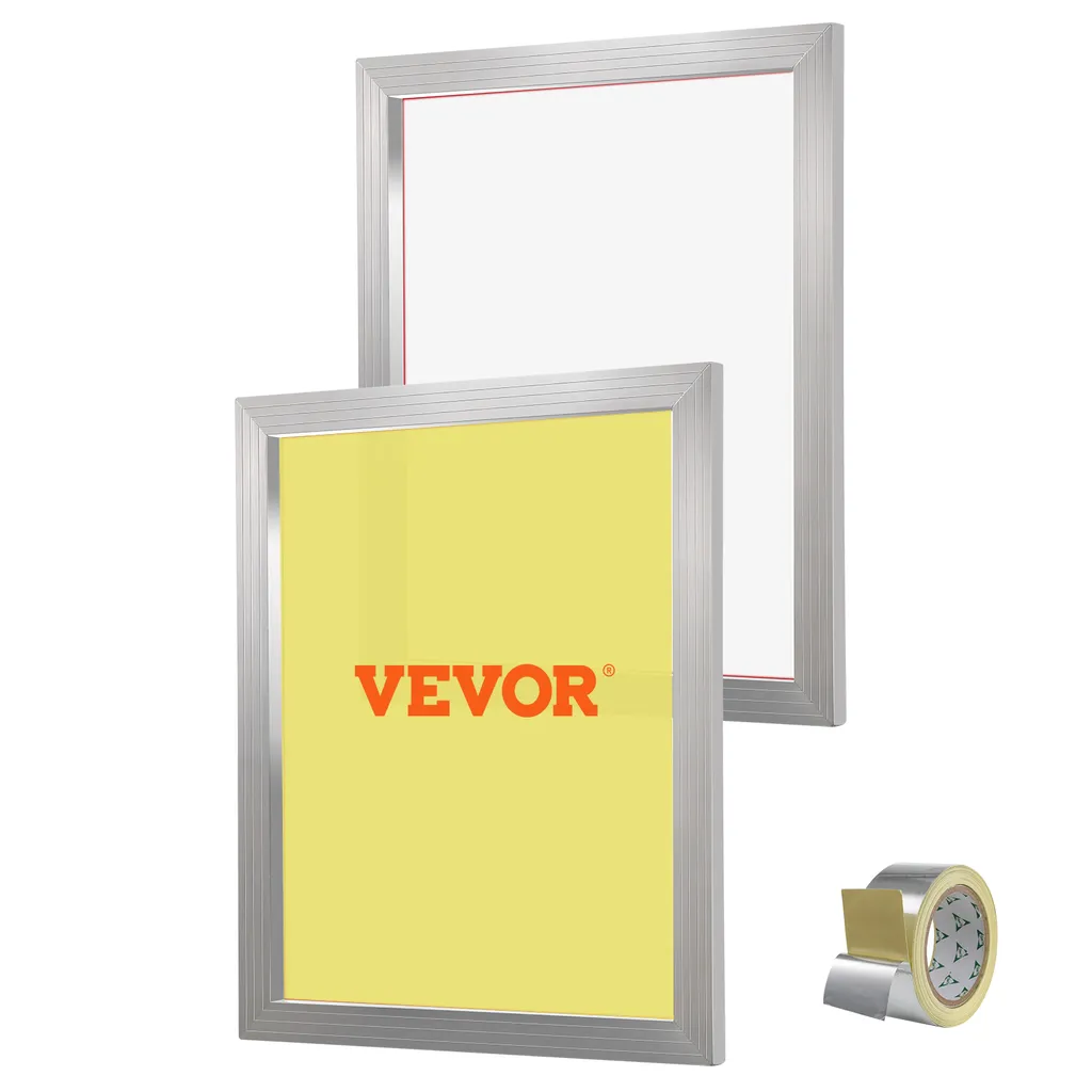 VEVOR Kit Serigrafia Professionale 230 Mesh - 2 Telai 50,8x61 cm
