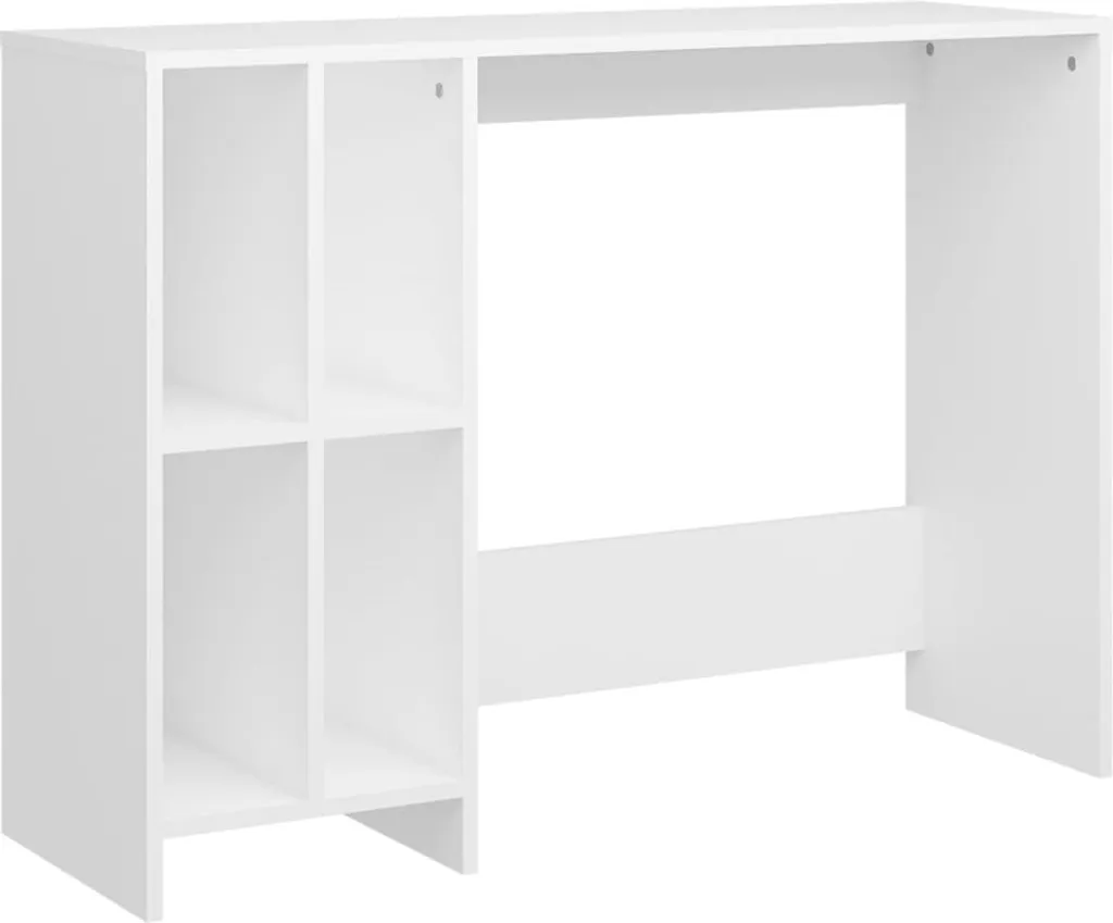 SYFAX™ Scrivania Bianca PC Laptop - Postazione Lavoro Slim Multistrato