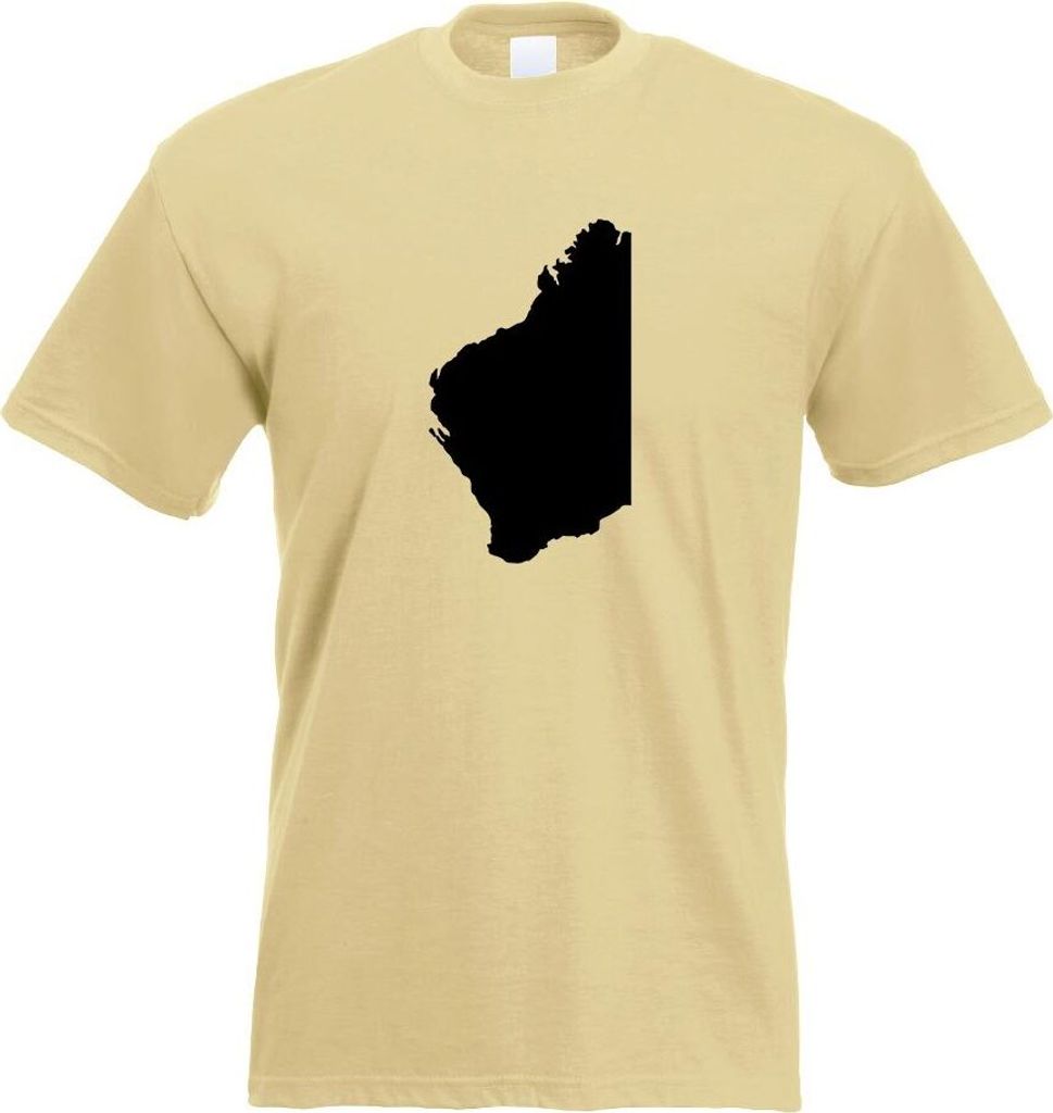 Kiwistar - T-Shirt - Khaki - Western Australia - Australien Motiv Bedruckt Funshirt Design Print - mit Motiv Bedruckt - Funshirt Design - Sport - F...
