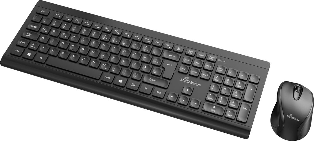 MediaRange MROS104 Set tastiera e mouse senza fili nero Immagine del prodotto 