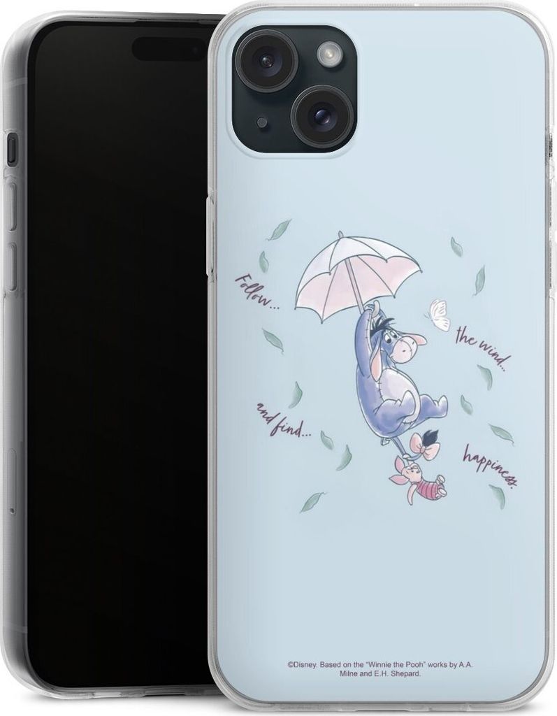DeinDesign Handyhülle für Apple iPhone 15 Plus Silikon Hülle Case Smartphone Schutzhülle Disney Offizielles Lizenzprodukt Winnie Puuh I-Aah