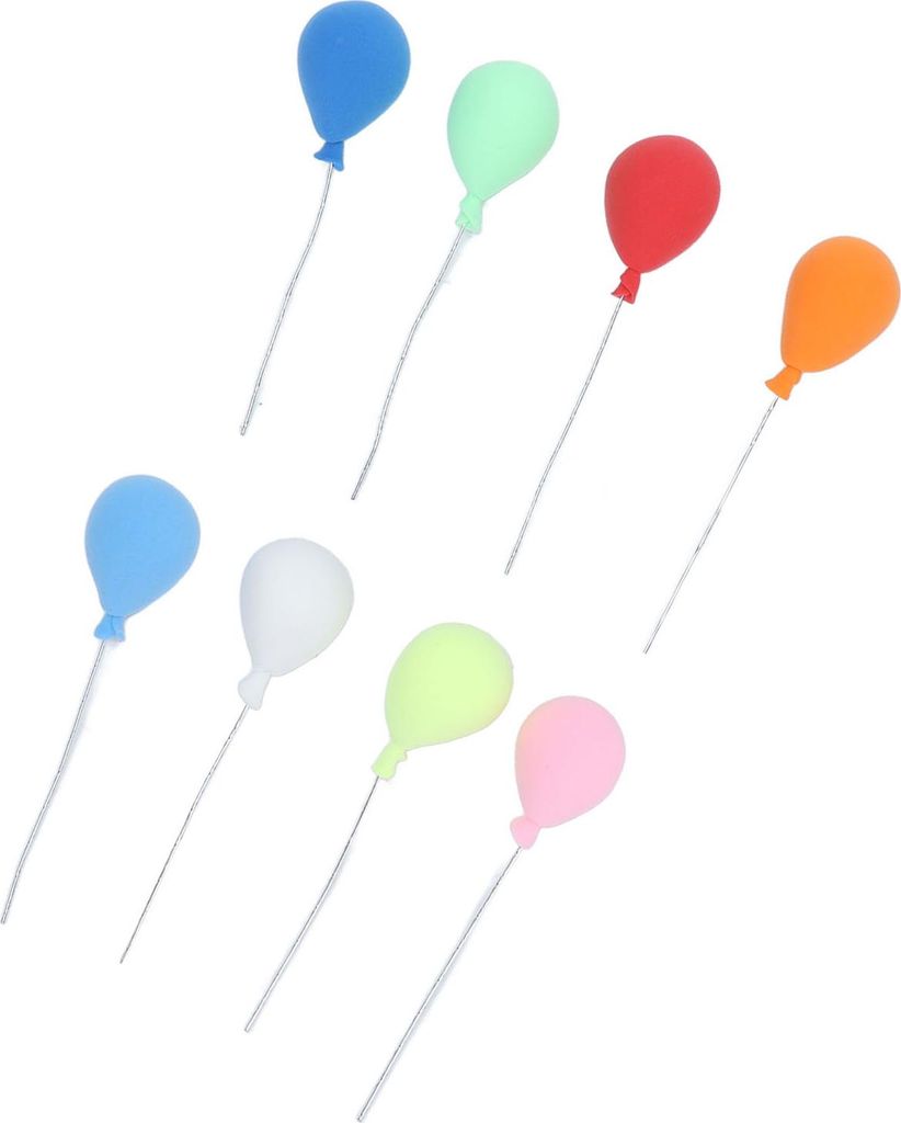 8 Stück Puppenhaus-Luftballons, Mini 1:12, bunter Schaumstoff, exquisites Bonsai-Dekorationszubehör für Kinderspielzeug, Dekoration