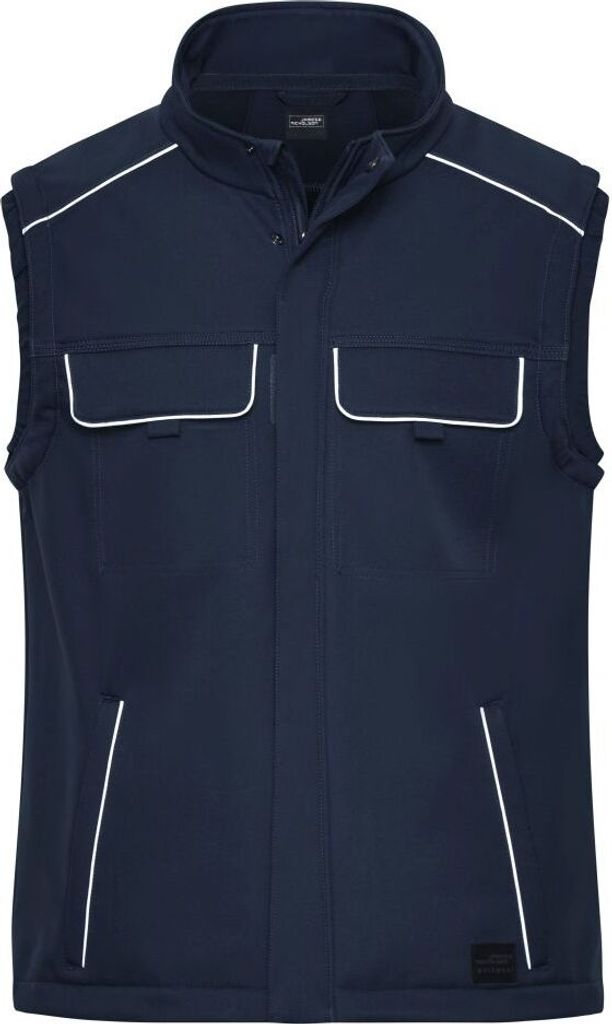 Workwear Softshell Vest - SOLID - navy, Gr. XS