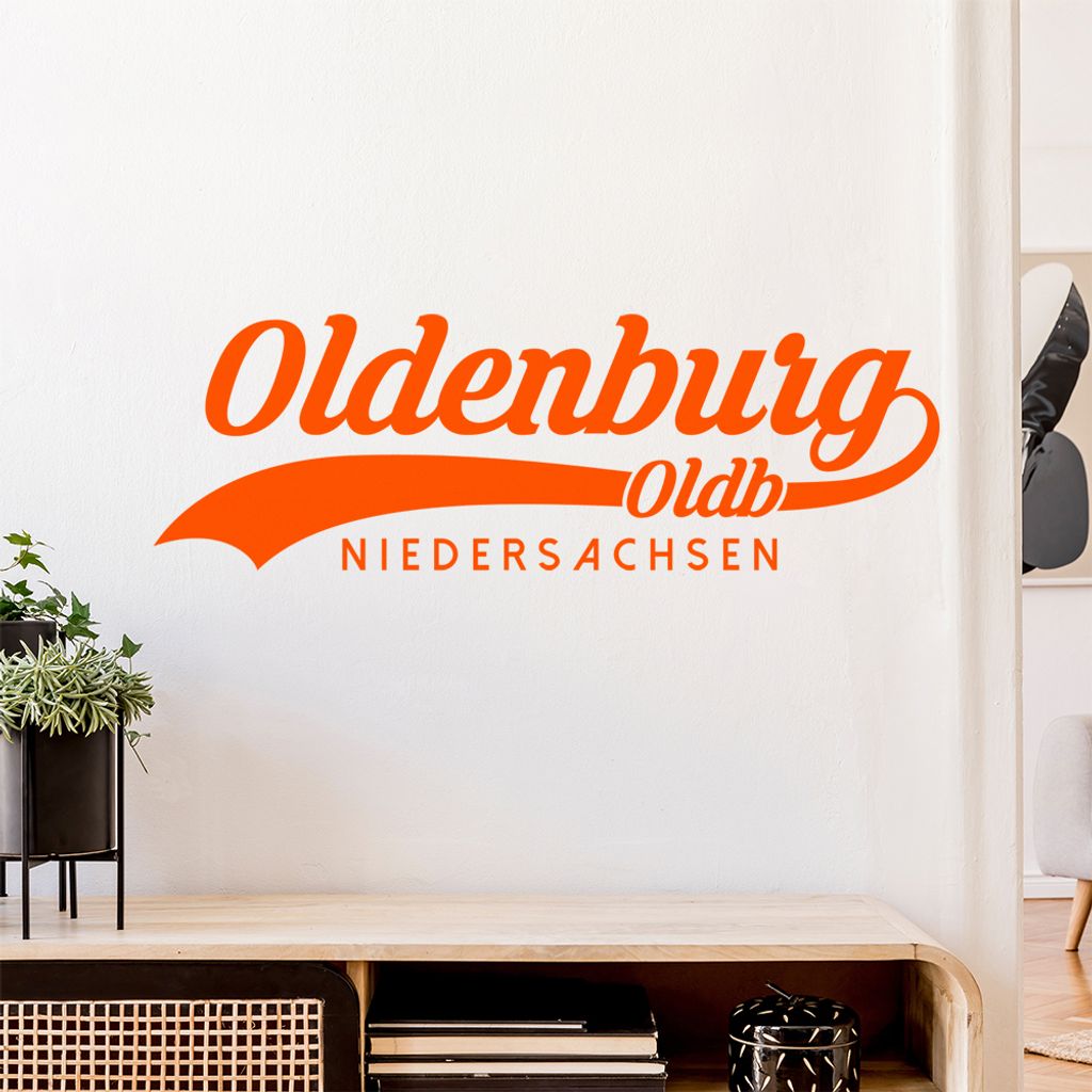 Oldenburg Niedersachsen Wandtattoo Wandaufkleber Wall Sticker - Dekoration, Küche, Wohnzimmer, Schlafzimmer, Badezimmer