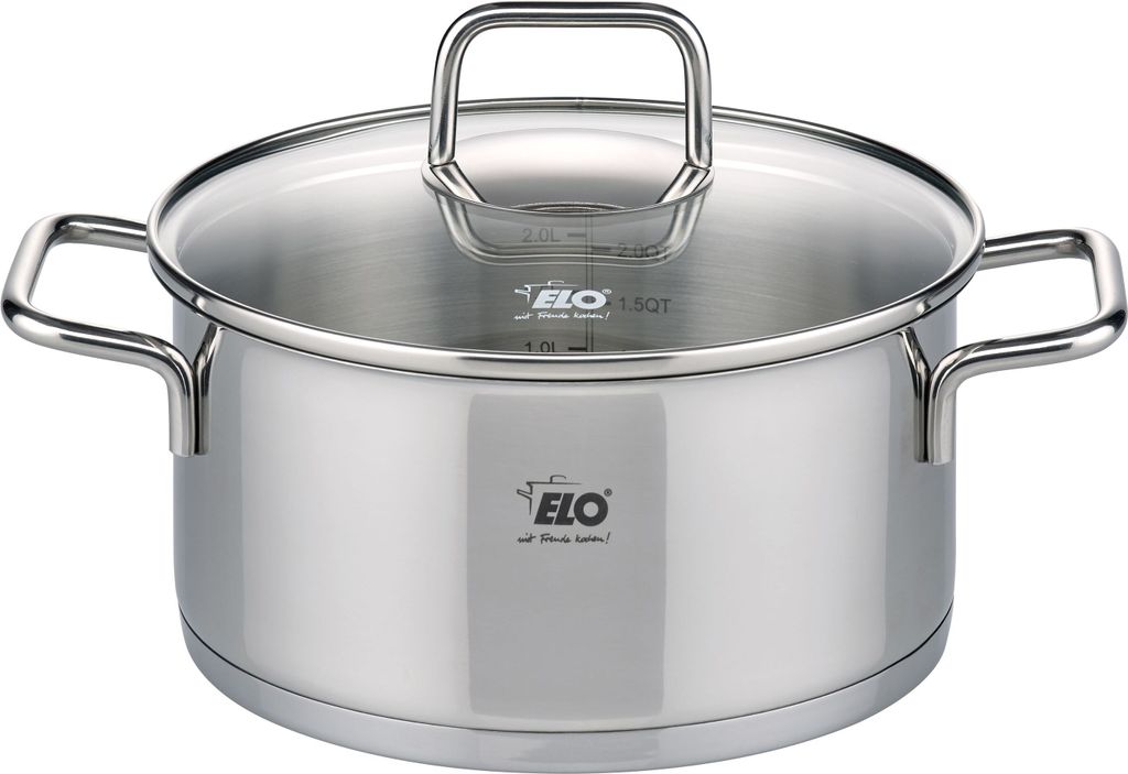 Elo Citrin 72440 Kochtopf inkl. Deckel, Edelstahl, 20 cm Produktbild 