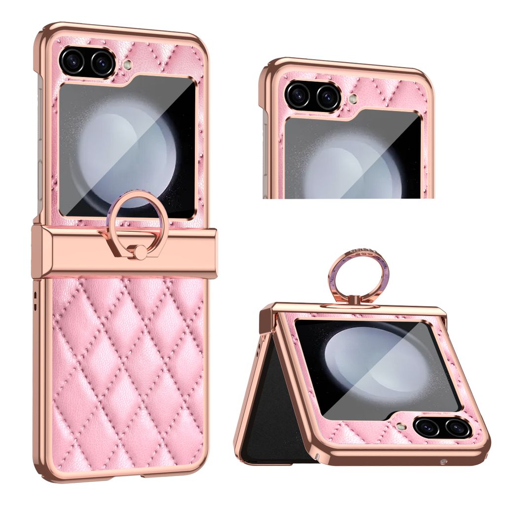 Pouzdro pro Samsung Galaxy Z Flip 5 galvanizované kožené Obrázek produktu 