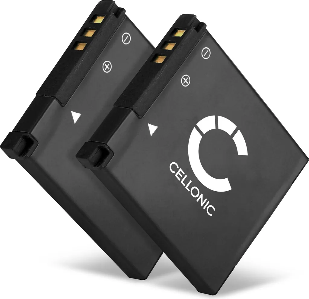CELLONIC, Batteria per Fotocamera, compatibile con Ricoh DB-100, HZ15, CX3, PX, CX4, CX5, CX6 (3.7V, 730mAh) 2 Pezzi