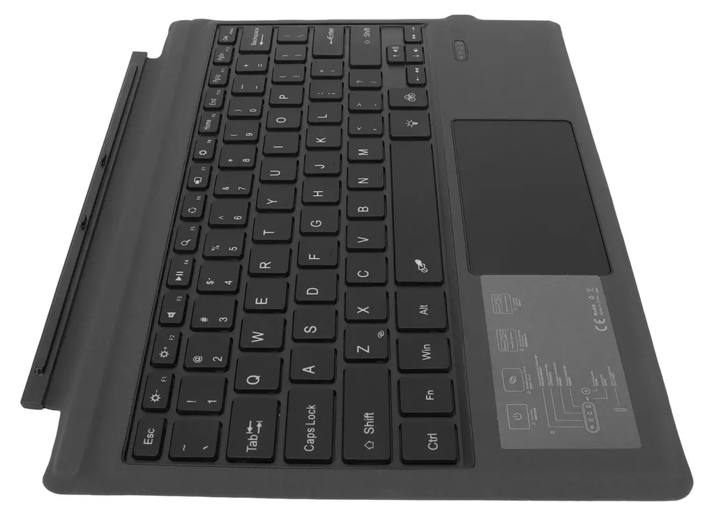 Clavier Rétroéclairé 7 Couleurs pour Surface Pro avec Trackpad Précis