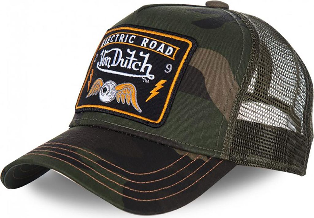 Von Dutch Trucker Cap Flying Eye Square camouflage