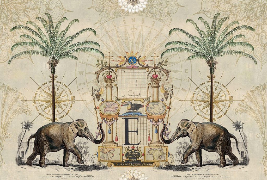 Digitaldruck-Tapete Nostalgic Elefant livingwalls (1036316)