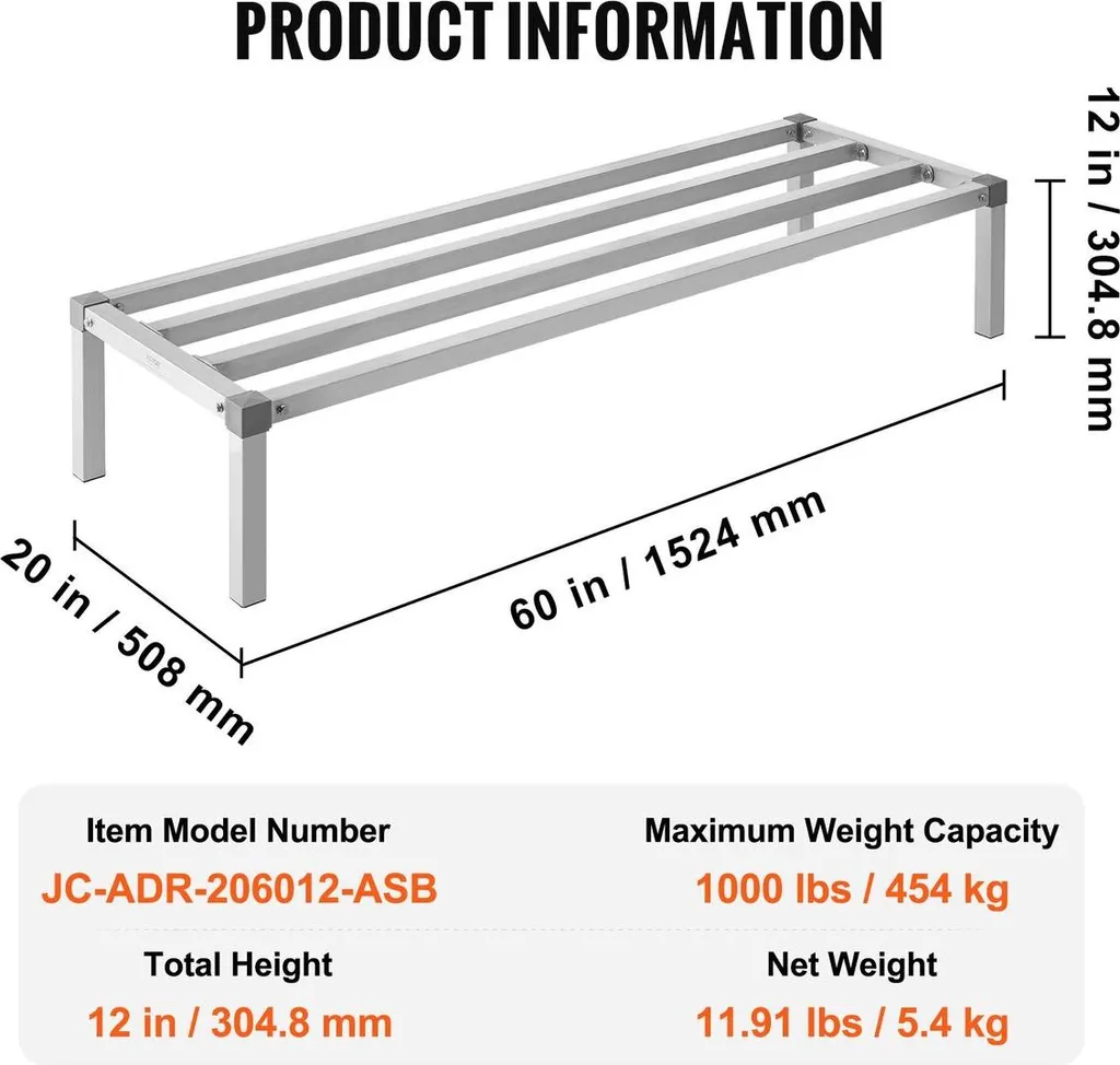 Solution contre le glissement de charge : Rack de calage fixe 60 pouces - 7