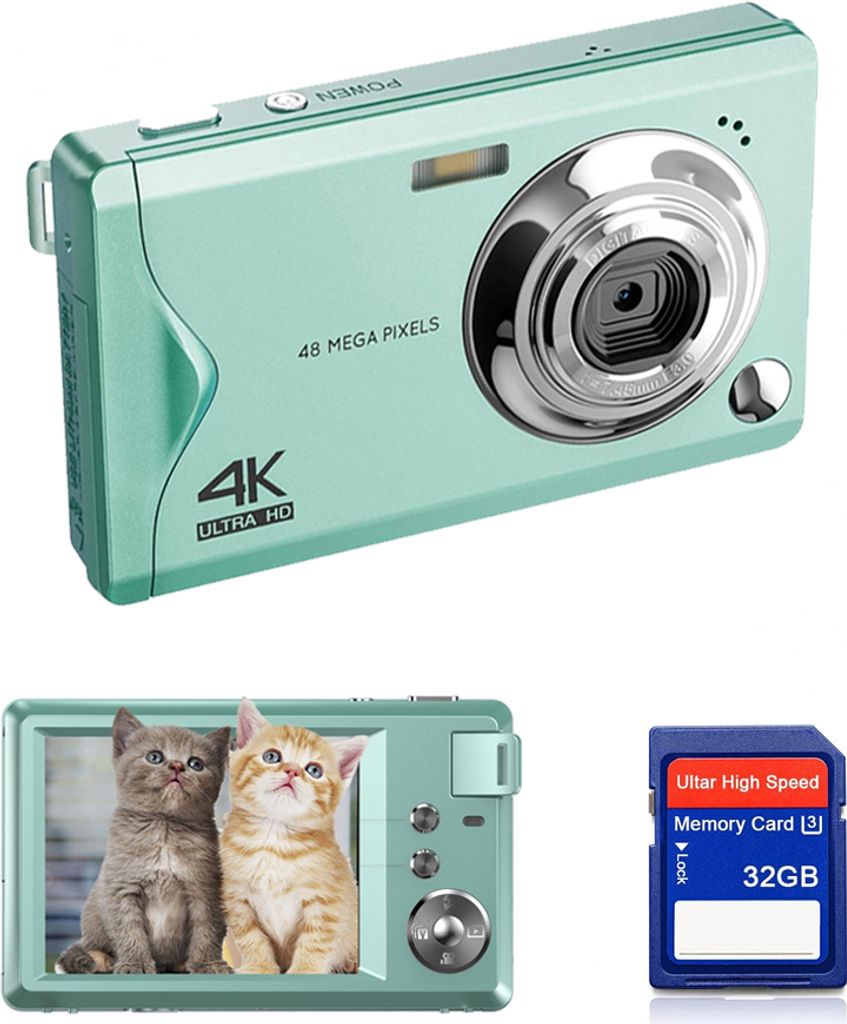 Fine Life Pro 48MP 1080P FHD kompaktný fotoaparát 3,0" TFT Obrázok produktu