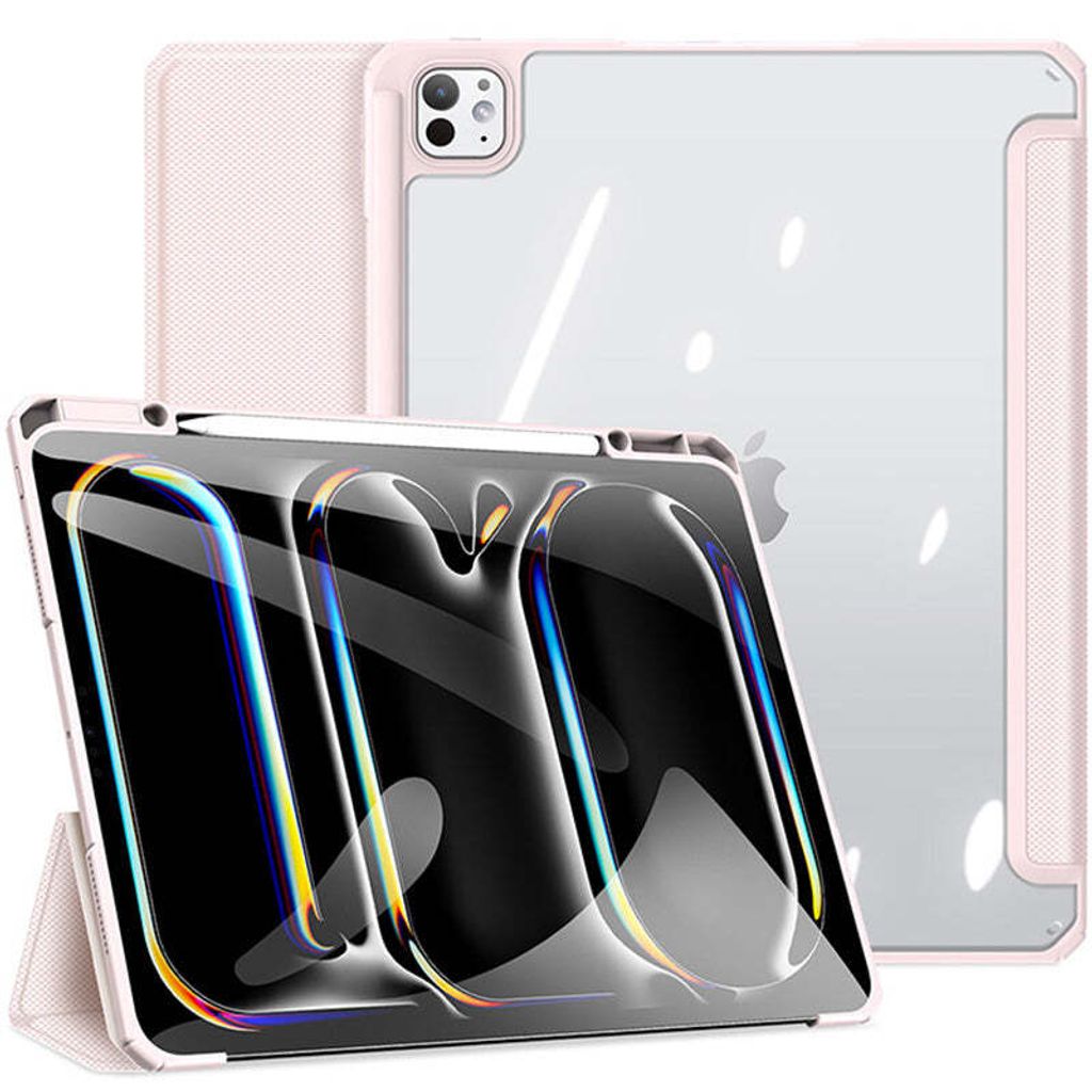 Dux Ducis - Hülle kompatibel mit Apple iPad Pro 13 (2024) - Mit Auto-Wake-Funktion TPU Tablet Case Schutzhülle - Rosa