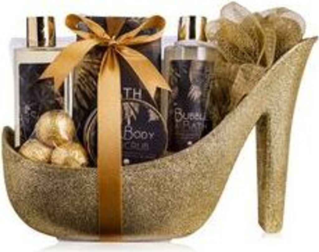 accentra Geschenkset für Frauen "Luxury" im Glitter Pump Badeset