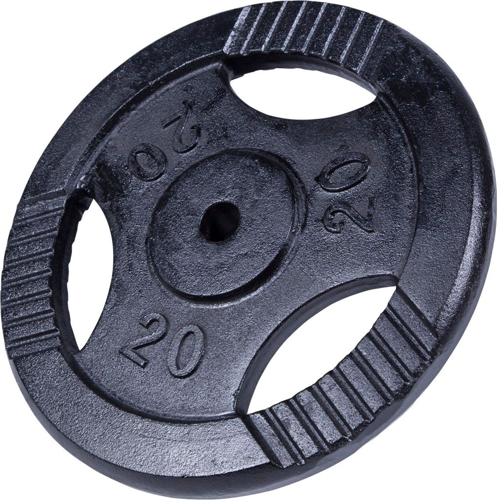 GORILLA SPORTS® Hantelscheiben - 20kg Gewichte, Tri-grip, Produktbild 