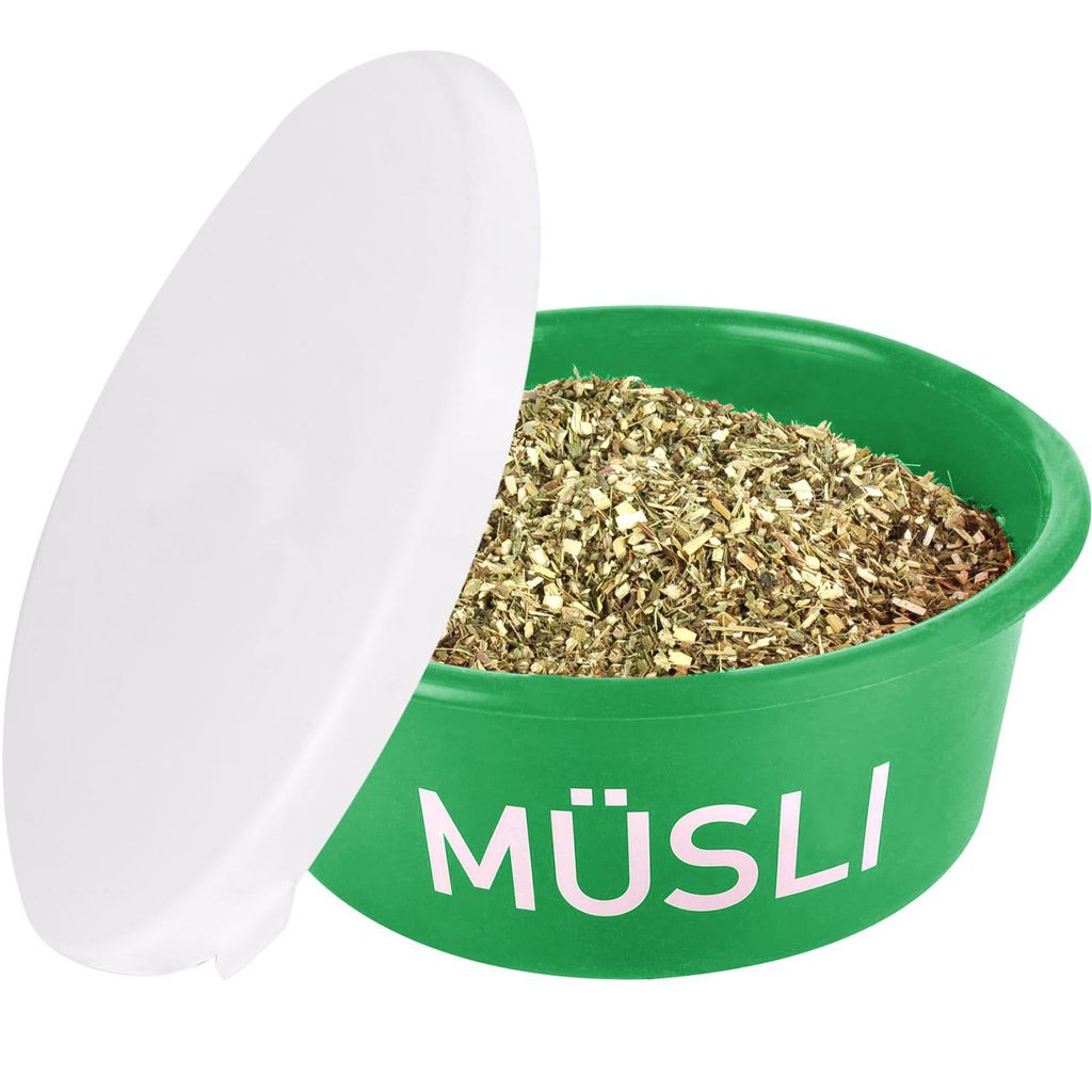 Futterschale mit Deckel 5 l petrolblau