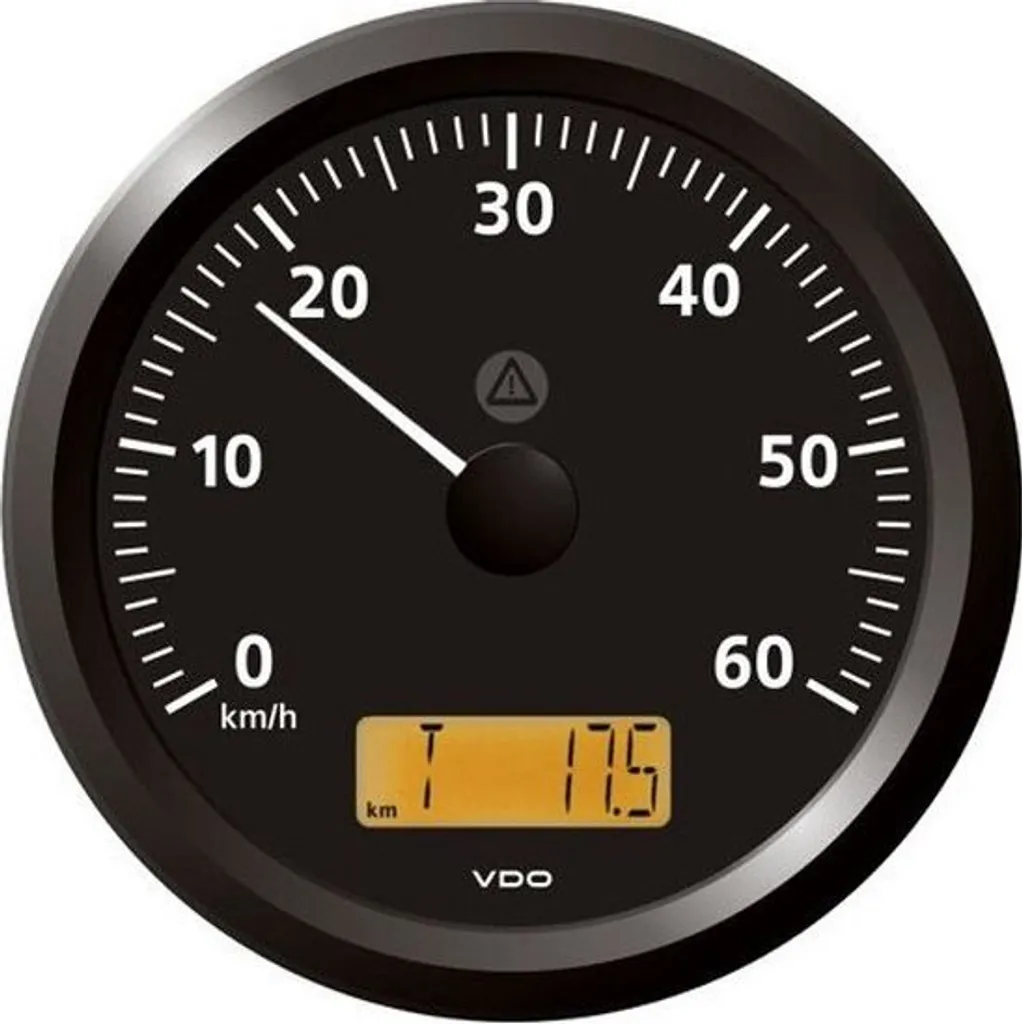 Compteur de Vitesse Analogique VDO ViewLine 60 KMH pour Bateau 85mm