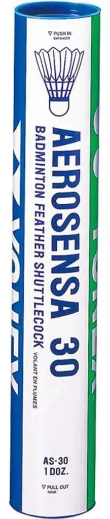 Yonex Aerosensa 30 V4 Volants de Badminton Robustes en Plumes - 30 pcs
