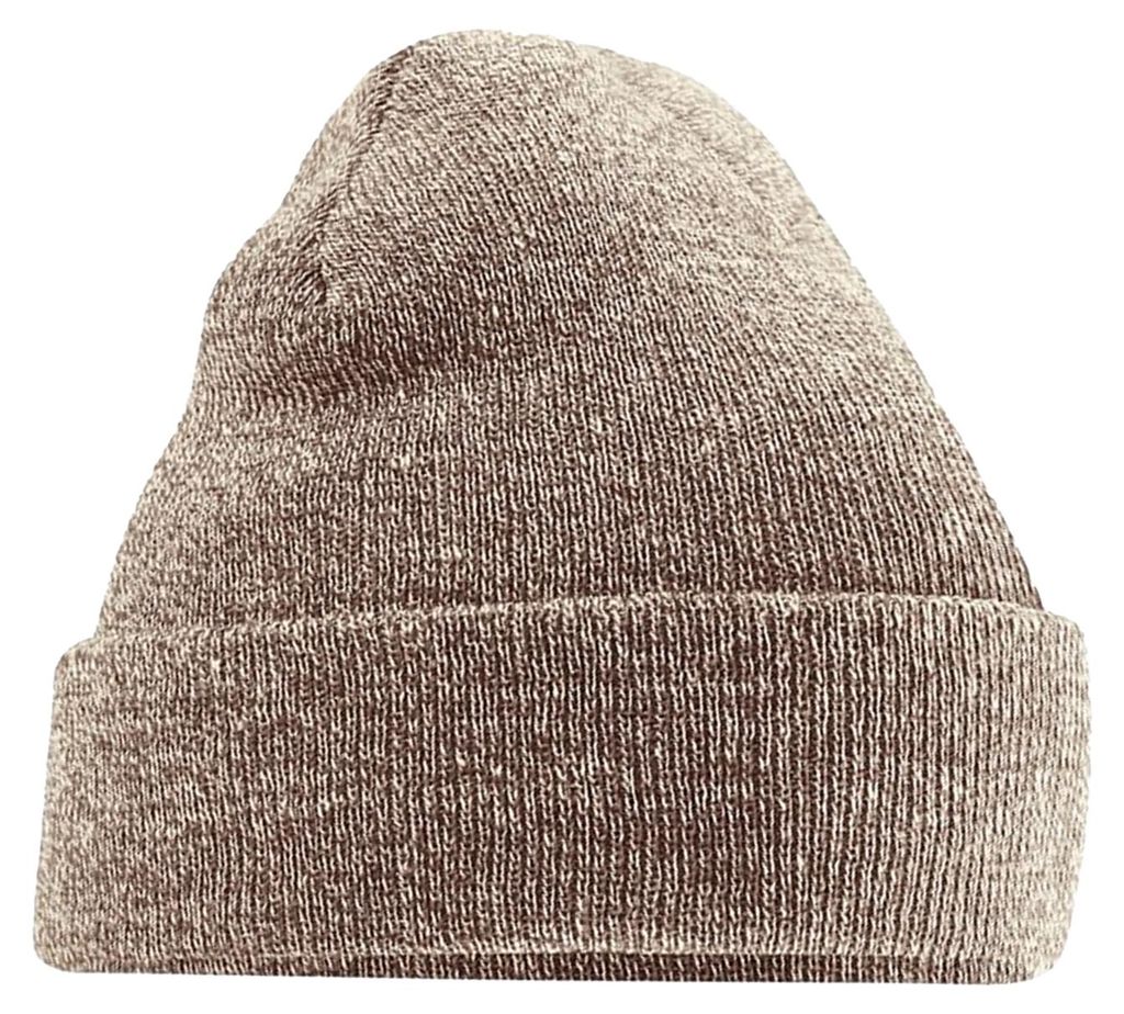 Beechfield Uni Strickmütze / Mütze, besonders weich RW210 (Einheitsgröße) (Hafer meliert)