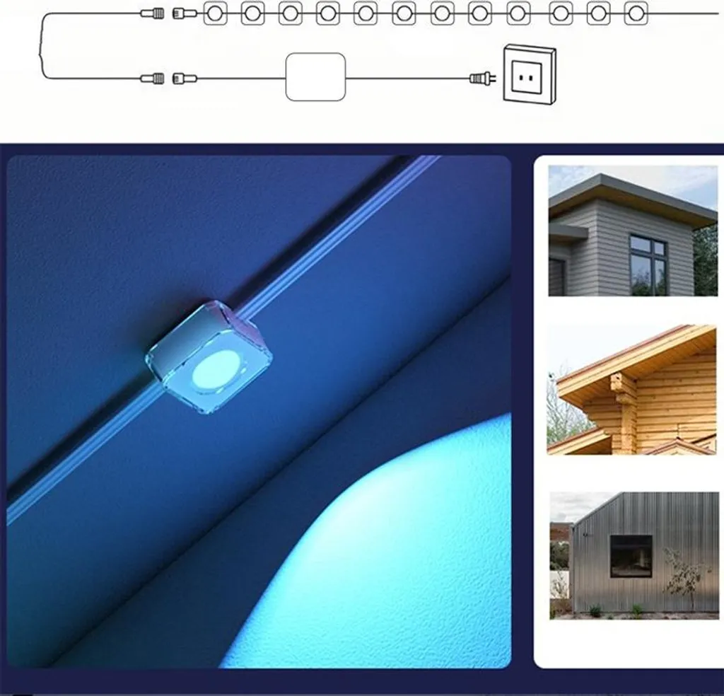 Guirlande LED Connectée Extérieure 15m Bluetooth pour Décoration - 2