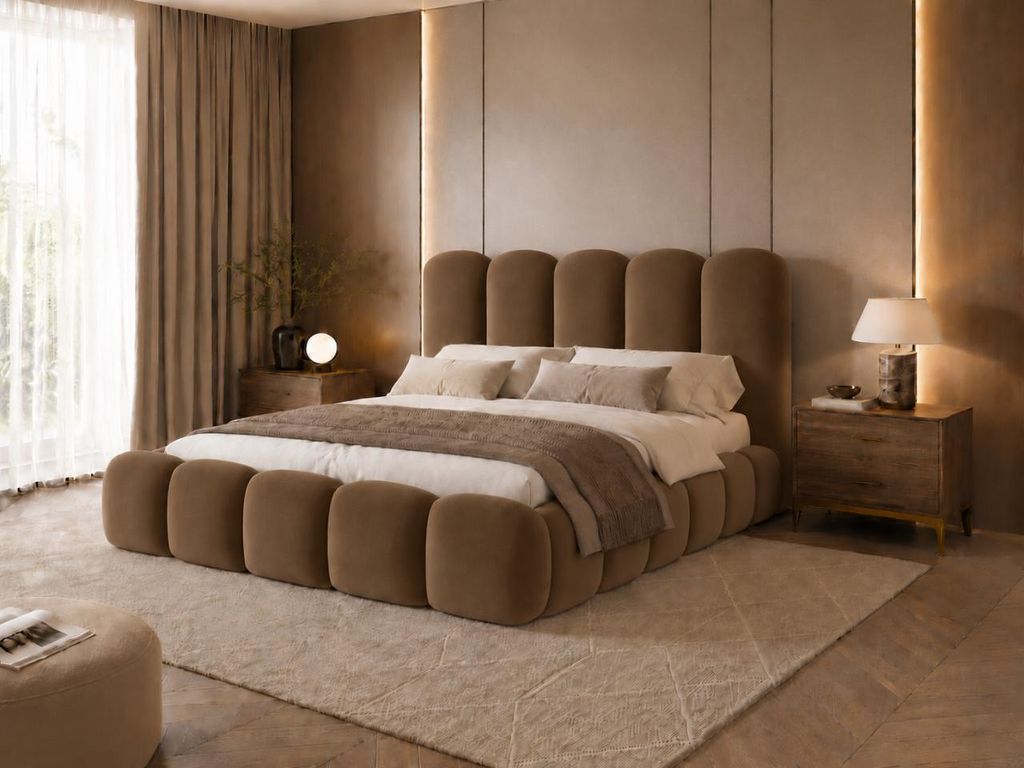 Emlar Polsterbett Teddy 160x200 cm - Designerbett mit Produktbild 