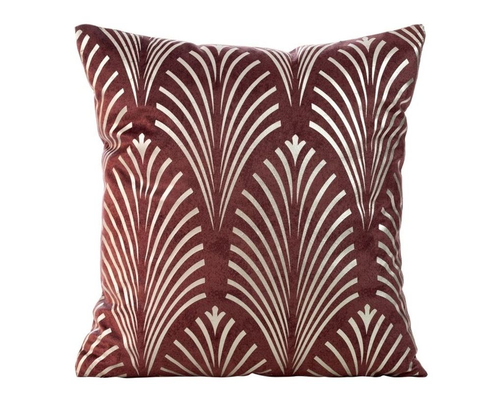 Dekorativer Kissenbezug Sofakissen BLINK 27 45x45 ziegelrot