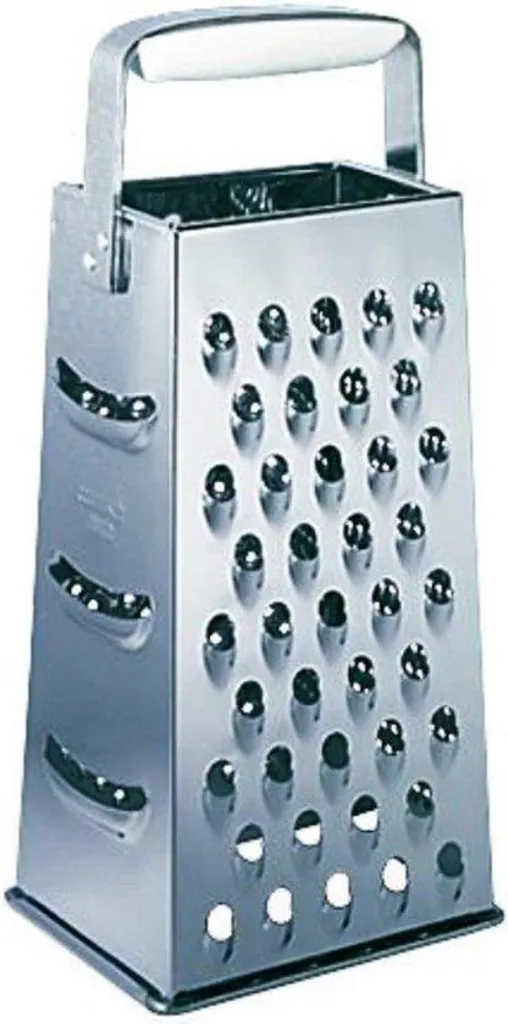 Râpe à fromage et légumes 4 faces ComfortLine en inox robuste