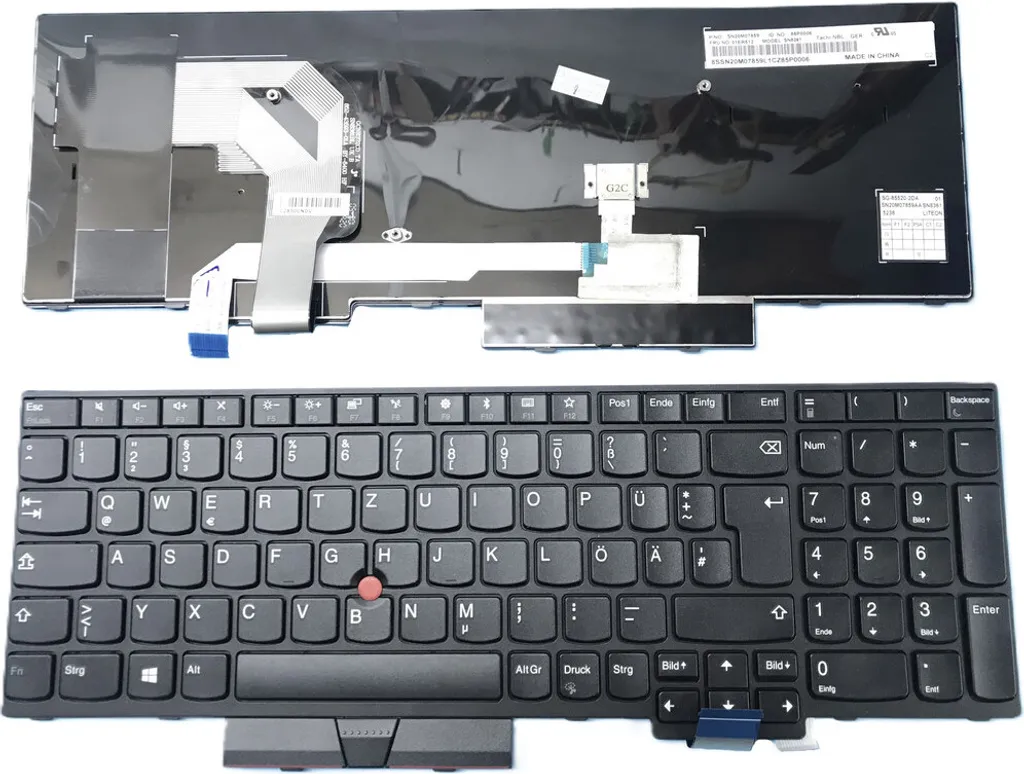 Clavier Français AZERTY avec Ergot Pointstick pour Lenovo ThinkPad