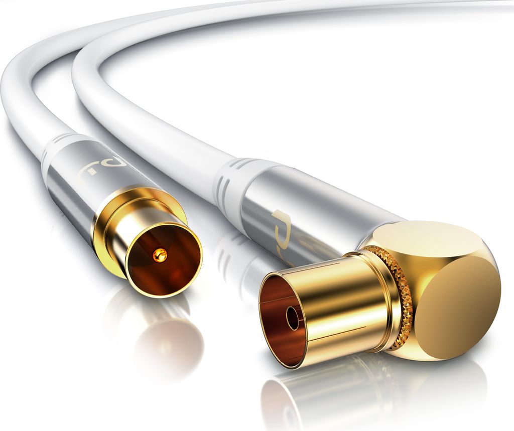 Poly Pool Cavo Antenna Cable Tv 90 White 1,5m PP0619 - Foto 2