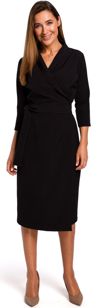 Stylove Formelle Frauenkleider Krystyn S175 schwarz XXL