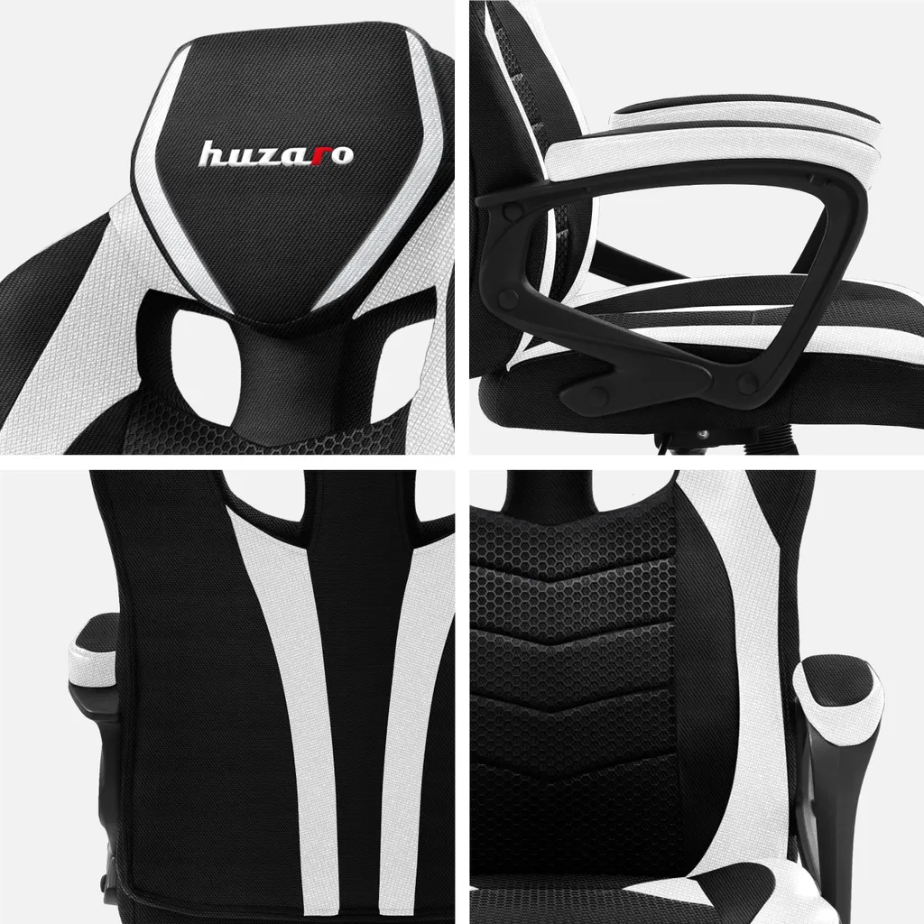 Huzaro Force 2.5 White Mesh Gaming Chair - 13