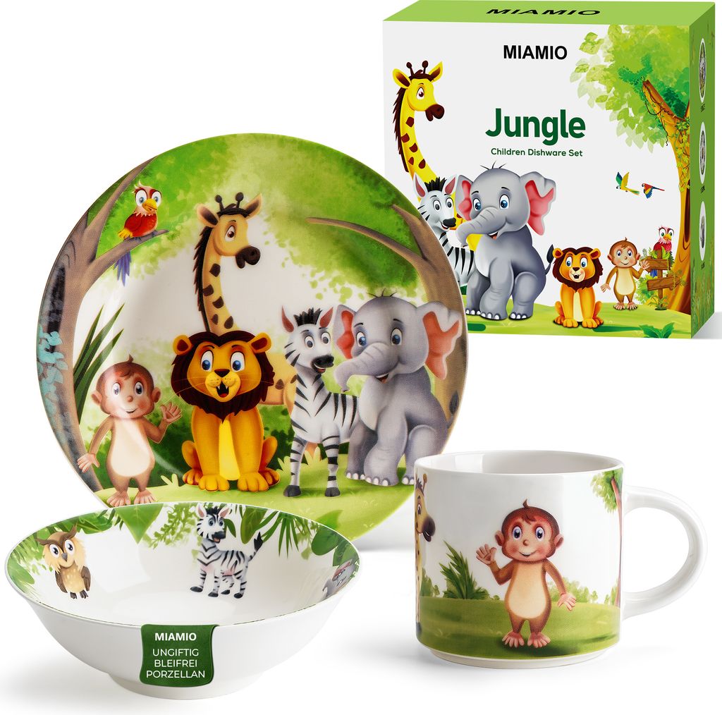 MIAMIO - 3er-Set Kindergeschirr/Porzellan inkl. Teller, Produktbild 