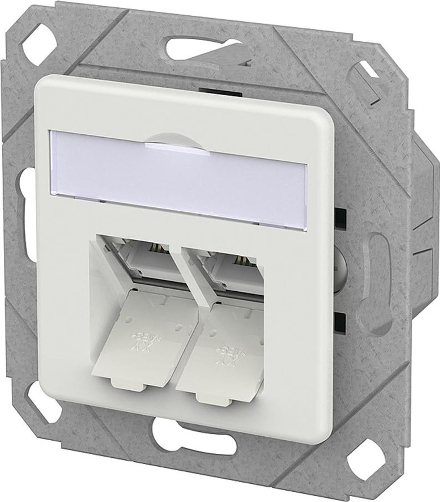 METZ CONNECT E-DAT C6A IDC Dose, 2 Port, UPk, verkehrsweiß