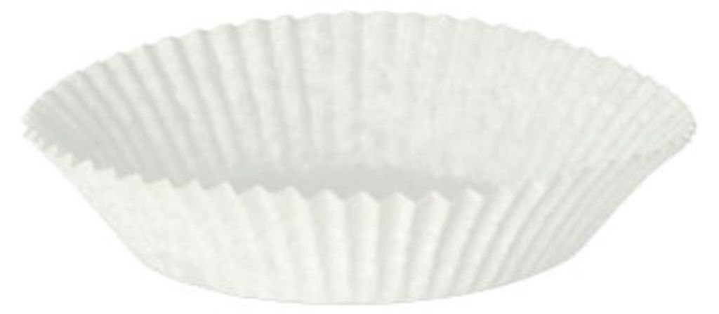 PAPSTAR Backförmchen rund Ø 6,5 cm, weiß, ideal für Muffins | Folie (1000 Stück)