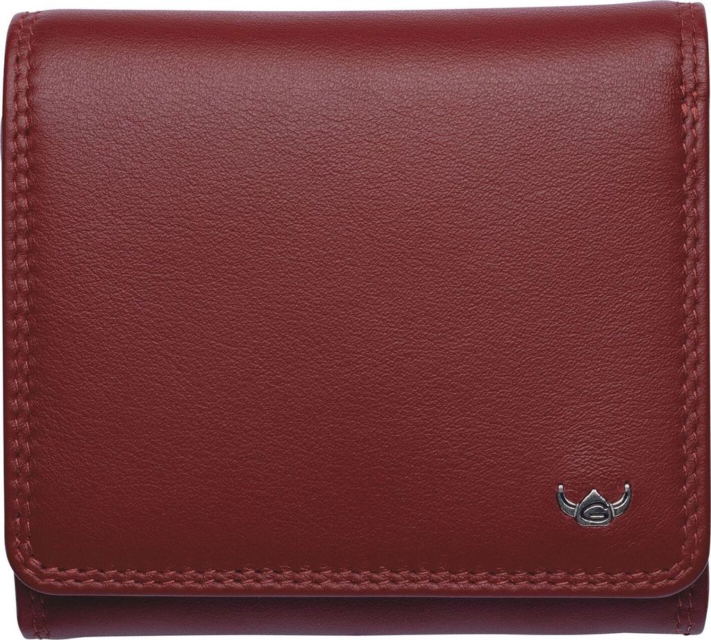 Golden Head Leder Geldbörse Polo RFID Protect Zipped Wallet Red rot