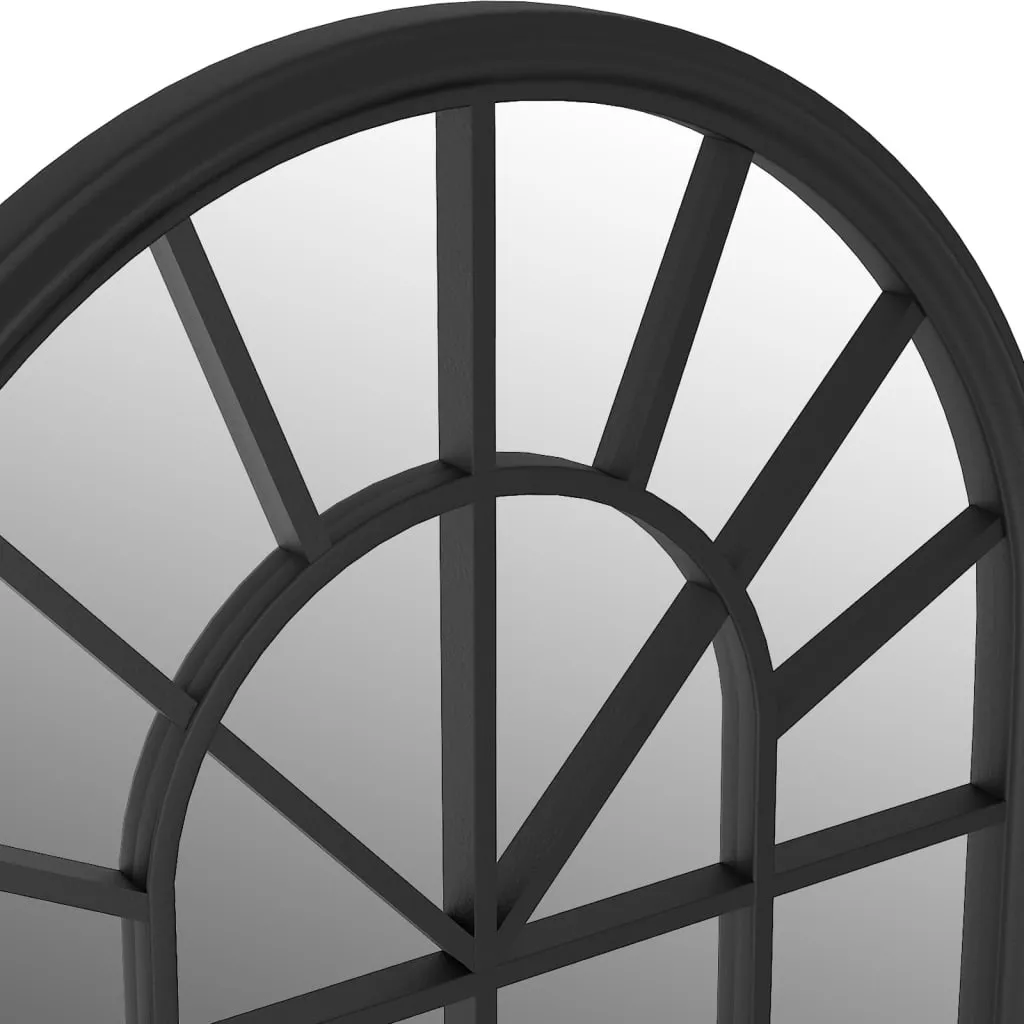Specchio 90x45 Cornice Ferro Nero per Interni - Qualità Garantita - 5