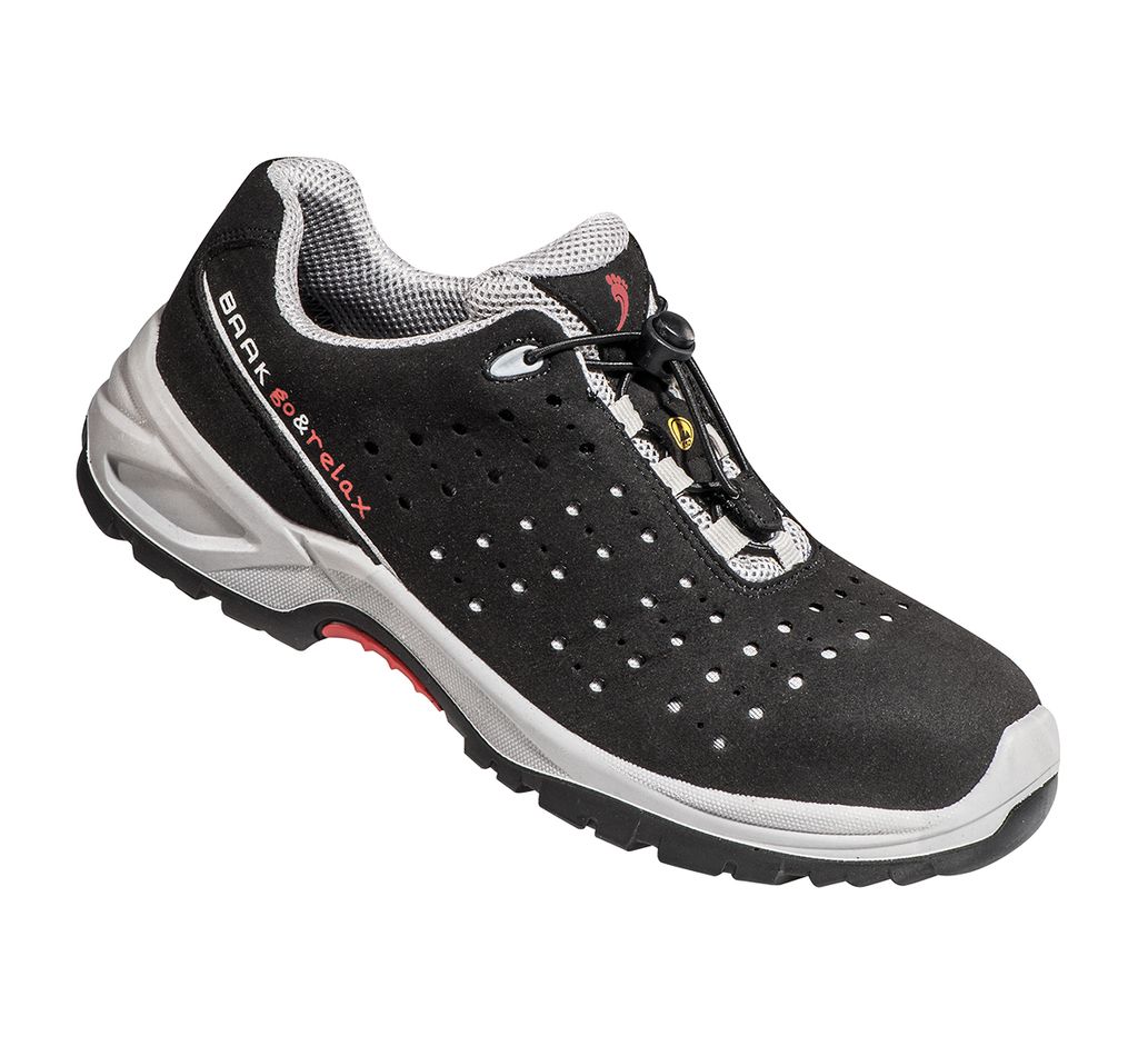 Sicherheitsschuh Henk Gr.44 schwarz/grau Mikrofaser S1P SRC ESD EN20345 Baak