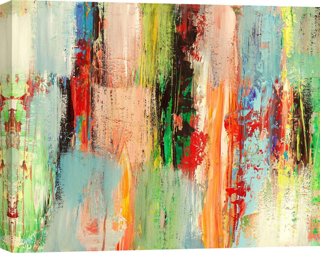 Modernes abstraktes Bilder auf Leinwand – Lucas – System of a Jungle (Detail) – 100 x 70 cm