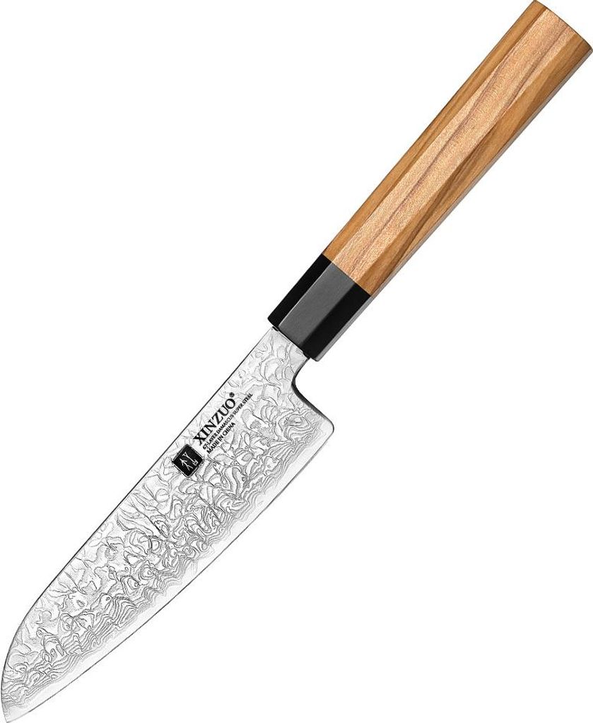 XinZuo - Damast Kleines Santokumesser - PM8O Zhen Serie
