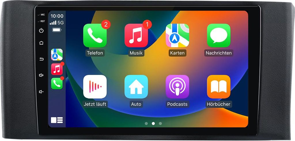 Android Autoradio 9 Zoll 64GB für Smart Fortwo 451 Facelift (2010–2015) mit CarPlay & Android Auto Navigation & Bluetooth