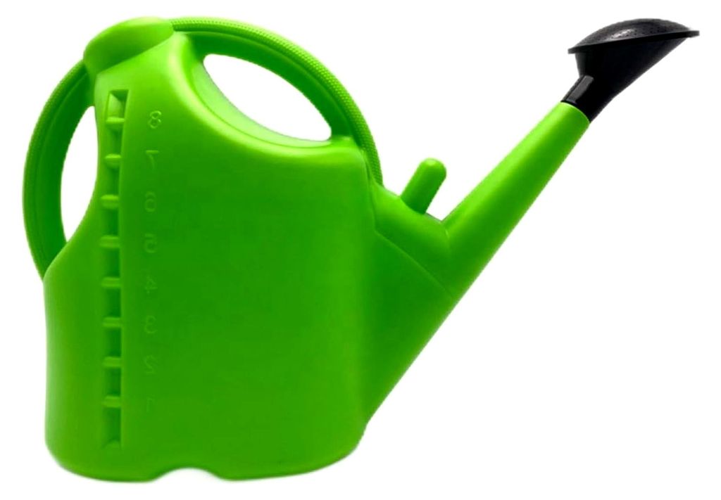 Gießkanne, 8 Liter, abnehmbarer langer Auslauf, für Innen- und Außenbereich, Gartenpflanzen, Gemüsegarten, Sprinkler (grün)