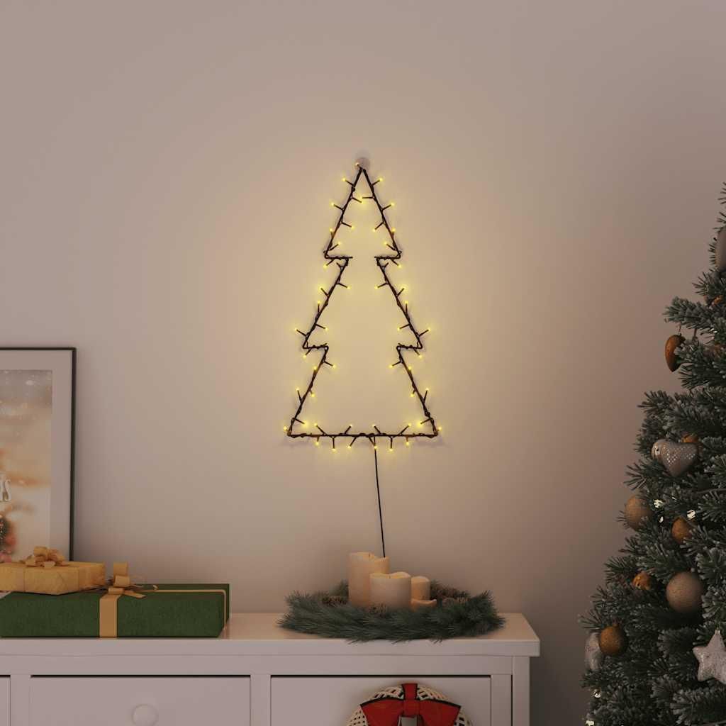 vidaXL Lampki choinkowe sylwetka choinki 80 LED Zdjęcie produktu 