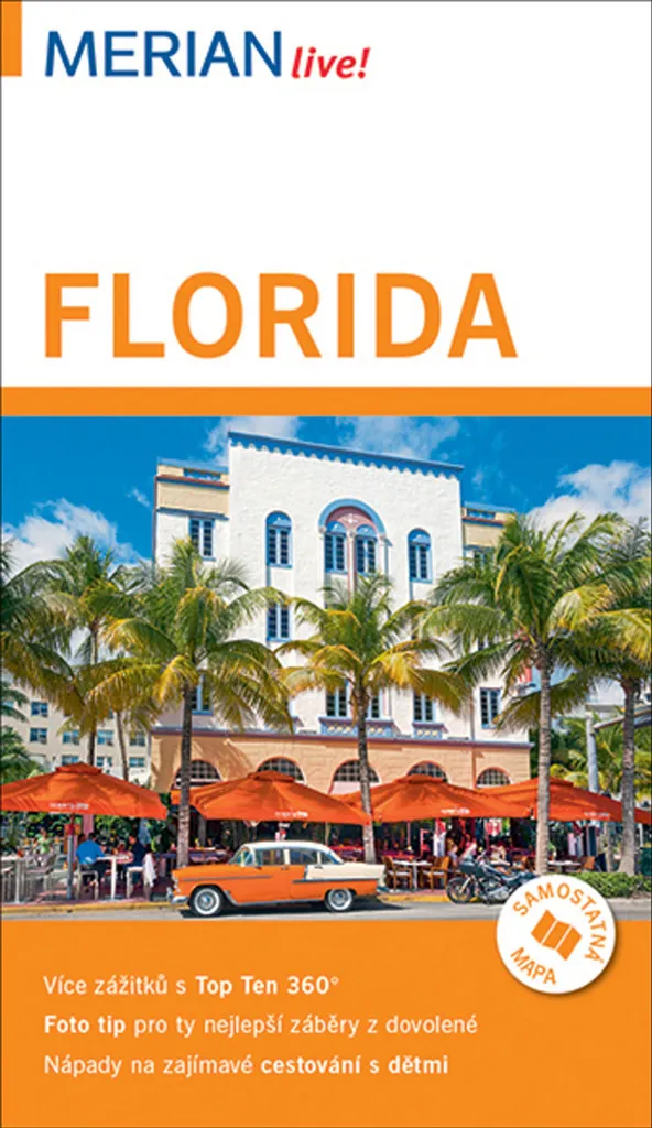Guide illustré Merian Florida Heike Wagnerová avec cartes et itinéraires