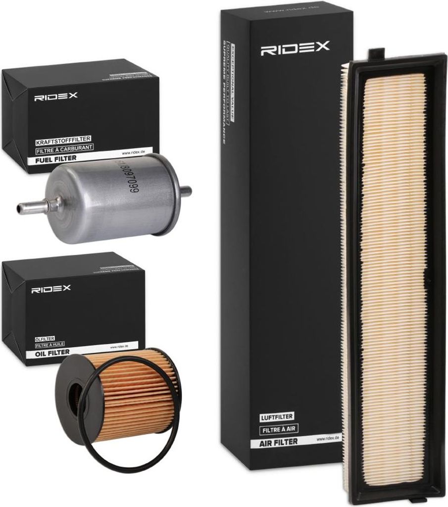 RIDEX Filterset Inspektionspaket Filtersatz passend für PEUGEOT 206 Schrägheck (2A/C) 206 CC (2D) 308 SW I (4E, 4H) 307 CC (3B) 307 (3A/C) 307 SW